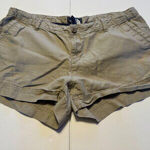The North Face Khaki Hiking Shorts Womens Size 12 Outdoor Casual